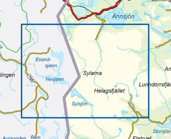 Sylarna - Svensk fjellkart