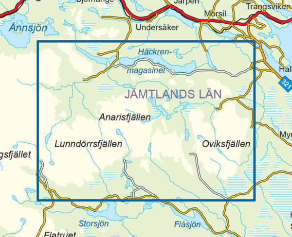 Vålådalen - Svensk fjellkart