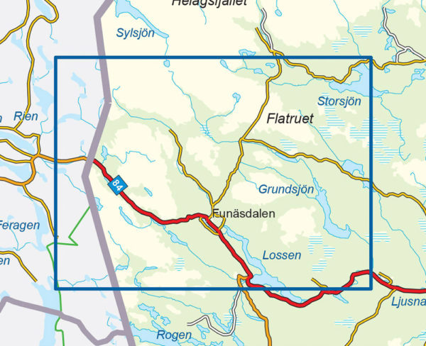 Funäsfjällen - Svensk fjellkart
