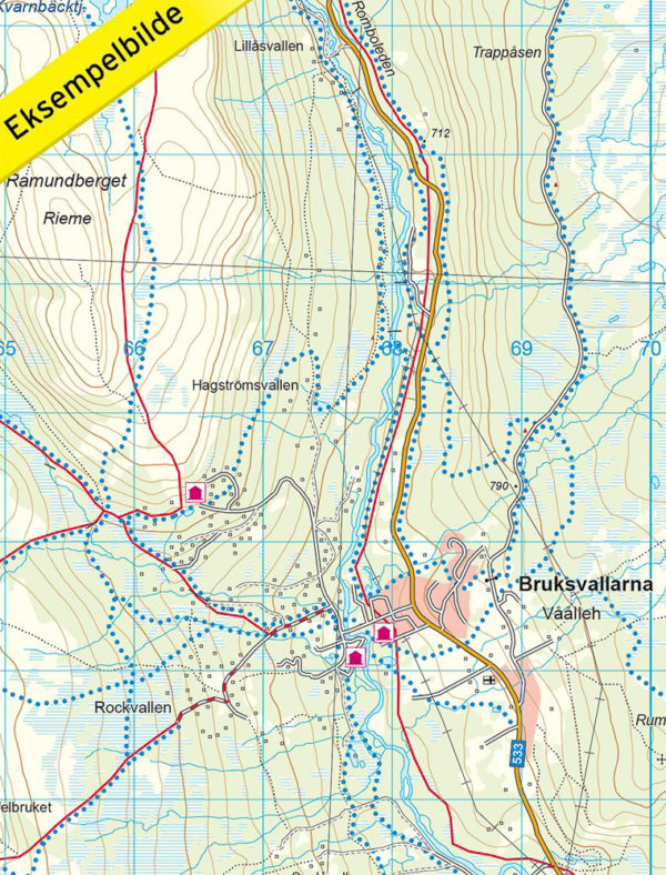 Funäsfjällen - Svensk fjellkart