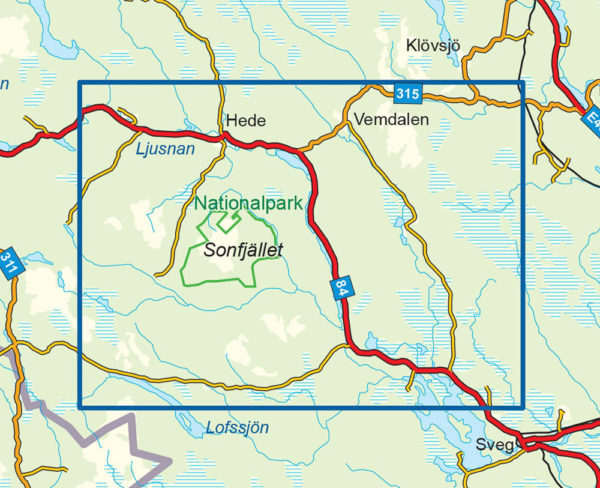 Sonfjället - Svensk fjellkart
