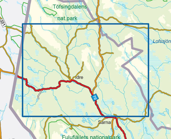 Idre - Svensk fjellkart