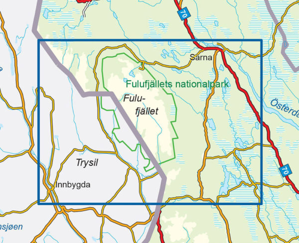 Fulufjället - Svensk fjellkart