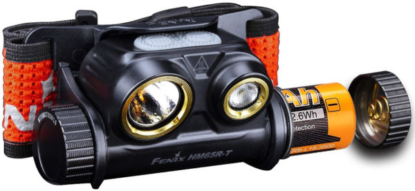 Fenix Hodelykt HM65R-T - 1500 lumen LED lykt