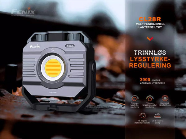 Fenix CL28R Lanterne multifunksjonell lykt - 2000 lumen LED lykt