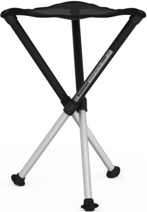 Walkstool Comfort 55 - Svart sete og svart/alufarget ben