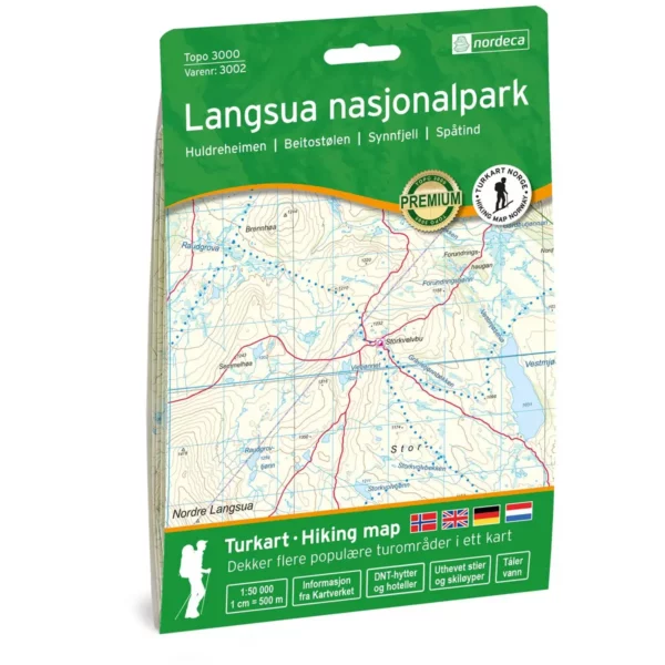 Langsua Nasjonalpark - Topo3000- Lnr 3002