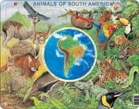 Puslespill - Dyrene i Sør-Amerika - AW 5