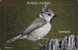 Puslespill - Toppmeis 30 brikker - Norske dyr