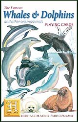 Hvaler og delfiner - Whales & Dolphins - Kortstokk med dyremotiver