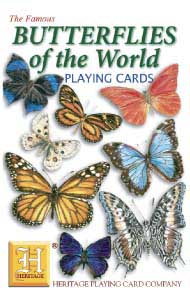 Verdens sommerfugler - Butterflies of the World - Kortstokk med sommerfuglmotiver