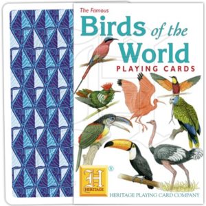 Verdens fugler - Birds of the World - Kortstokk med motiv av eksotiske fugler