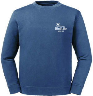 Sweatshirt med Birdlife Norge logo - Blå