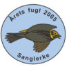 Sanglerke pin - Årets fugl 2005