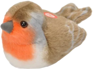 Rødstrupe - Plysjfugl med "ekte" sang