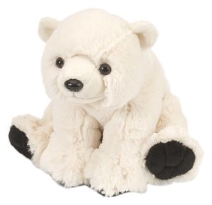 Isbjørn - Mini kosedyr i plysj