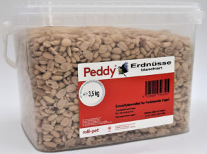 Peanøtter, halve, 3,5 kg i bøtte