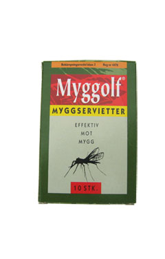 Myggserviett 10 stk - Myggolf - mot mygg og stikkinsekter