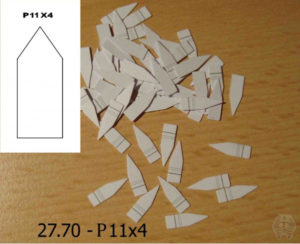 Oppklebingsplater - Mounting boards Lined - 100 stk - P11x4 - 27.70