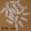 Oppklebingsplater - Mounting boards Lined - 100 stk - 14x5 - 27.70