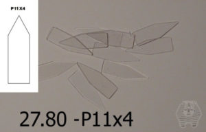 Oppklebingsplater - Mounting boards Transparent - 100 stk - P11x4 - 27.80