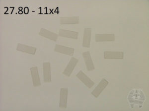 Oppklebingsplater - Mounting boards Transparent - 100 stk - 11x4 - 27.80