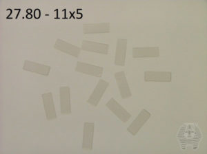 Oppklebingsplater - Mounting boards Transparent - 100 stk - 11x5 - 27.80