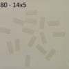 Oppklebingsplater - Mounting boards Transparent - 100 stk - 14x5 - 27.80