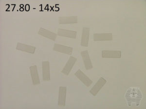 Oppklebingsplater - Mounting boards Transparent - 100 stk - 14x5 - 27.80