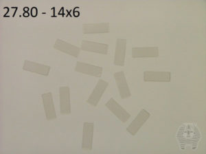 Oppklebingsplater - Mounting boards Transparent - 100 stk - 14x6 - 27.80