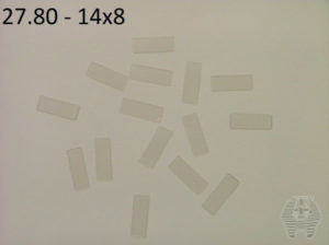 Oppklebingsplater - Mounting boards Transparent - 100 stk - 14x8 - 27.80