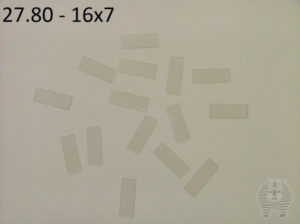 Oppklebingsplater - Mounting boards Transparent - 100 stk - 16x7 - 27.80