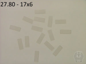 Oppklebingsplater - Mounting boards Transparent - 100 stk - 17x6 - 27.80