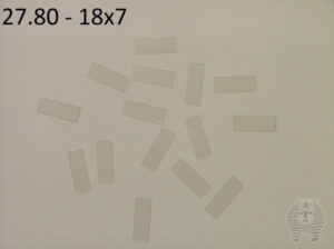 Oppklebingsplater - Mounting boards Transparent - 100 stk - 18x7 - 27.80
