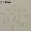 Oppklebingsplater - Mounting boards Transparent - 100 stk - 20x6 - 27.80