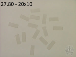 Oppklebingsplater - Mounting boards Transparent - 100 stk - 20x10 - 27.80