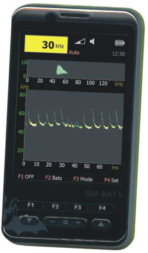 SSF BAT3-Detector - Flaggermus detektor med spektogram og sonogram.