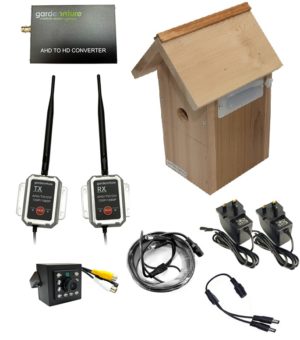 Fuglekasse kamera kit, trådløst - Farge Full-HD 1080p HDMI m/infrarød nattfunksjon