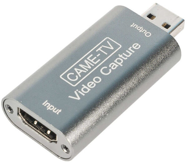 Came-TV USB Capture Card HDMI 4K to 1080P - HDMI til USB adapter (Windows, Android og MacOS)