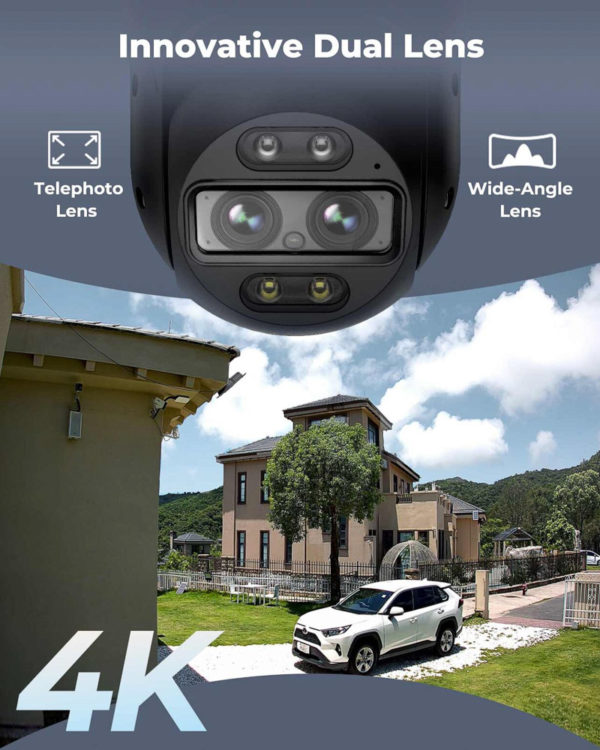 Reolink TrackMix WiFi - 4K Dual Lens PTZ kamera med Auto-Tracking