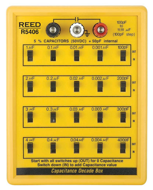 REED 5406 Capacitance box with 5 decade ranges of capacitance