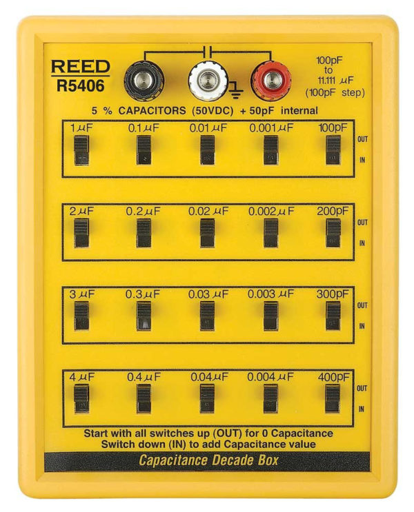 REED 5406 Capacitance box with 5 decade ranges of capacitance