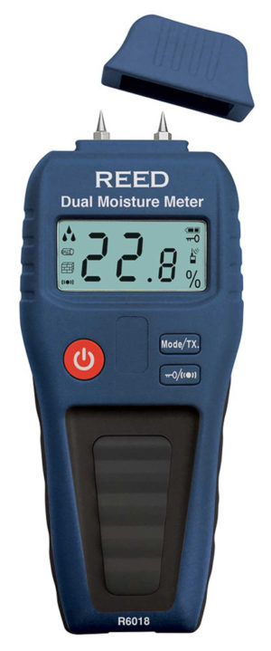 REED R6018 Dual Moisture Meter, Pin/Pinless