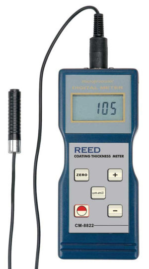 REED CM-8822 Coating Thickness Gauge, 0-1000µm/0-40mils