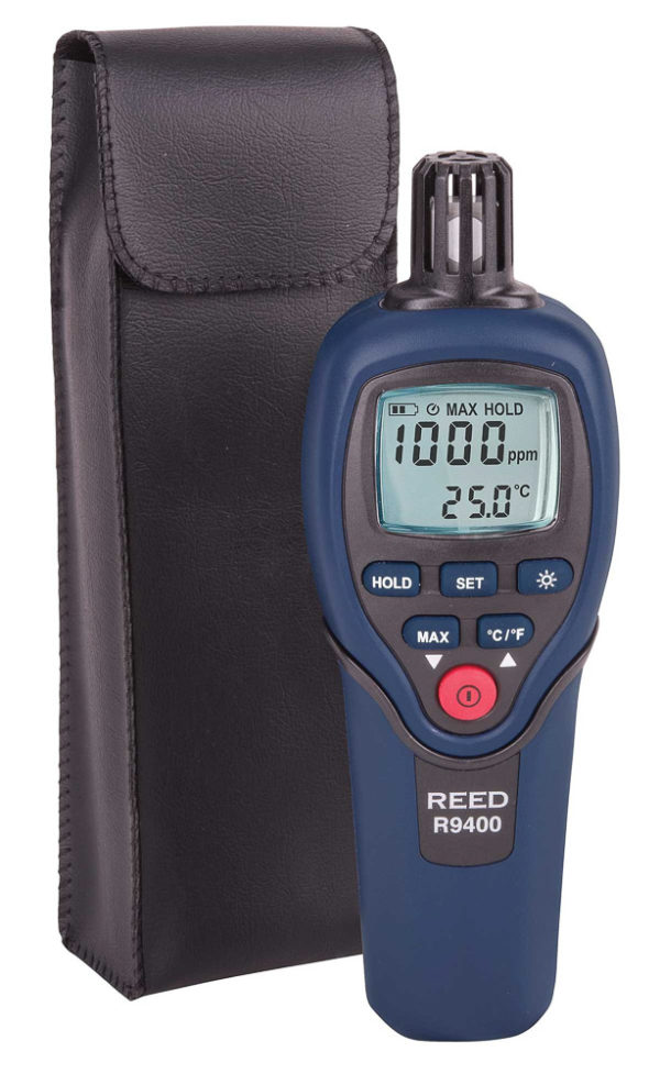 REED R9400 Carbon Monoxide Meter with Temperature