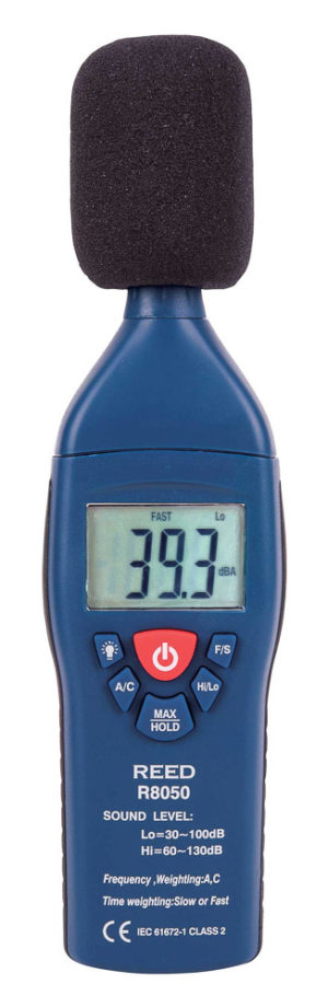 REED R8050 Sound Level Meter, Type 2, 30 to 130 dB