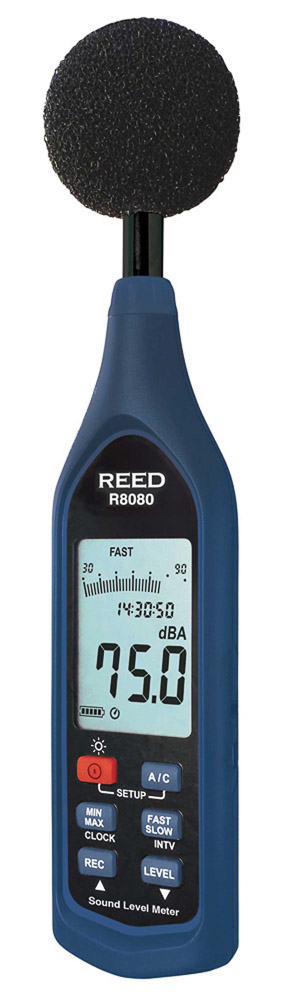 REED R8080 Sound Level Meter, Datalogger with Bargraph