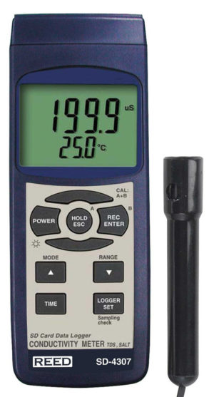 REED SD-4307 SD Series Conductivity/TDS/Salinity Datalogger