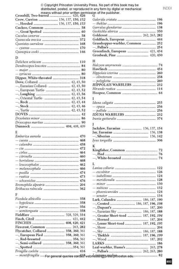 Flight Identification of European Passerines and Select Landbirds