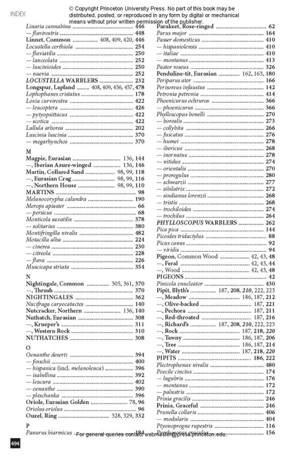 Flight Identification of European Passerines and Select Landbirds